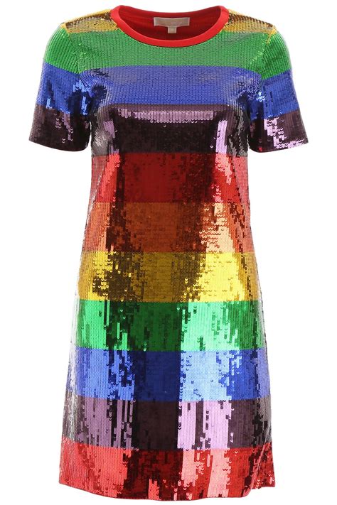 michael kors sequin rainbow dress|michael kors bathing suits sequins.